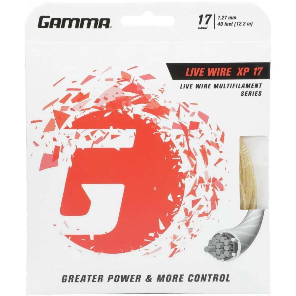 Gamma Live Wire XP 17g Tennis String (Set) 3 Gamma Live Wire XP 17g Tennis String (Set)