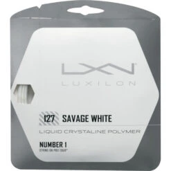 Luxilon Savage White 127 16g Tennis String (Set)