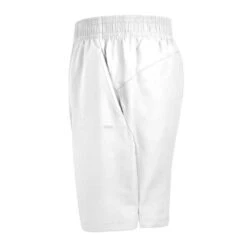 DUC Hunter Men’s Tennis Shorts (White) -Tennis Equipment Shop m2004 wht duc hunter mens tennis short side 1000 1000