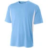 A4 Men’s Performance Color Block Crew Shirt (Light Blue) -Tennis Equipment Shop n3181 ltblu 1000 1000