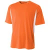 A4 Men’s Performance Color Block Crew Shirt (Orange) -Tennis Equipment Shop n3181 org 1000 1000