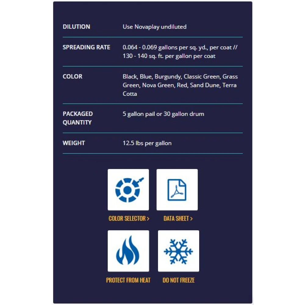 Nova NovaPlay Heavy Duty Tennis Court Surfacing (5 Gallon Pail) 4 Nova NovaPlay Heavy Duty Tennis Court Surfacing (5 Gallon Pail) - Image 2