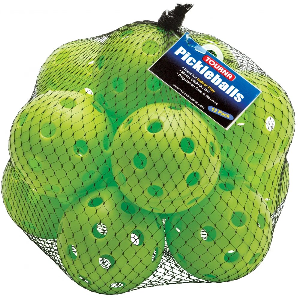 Tourna Indoor Lime Green Pickleballs (12-Pack) 3 Tourna Indoor Lime Green Pickleballs (12-Pack)