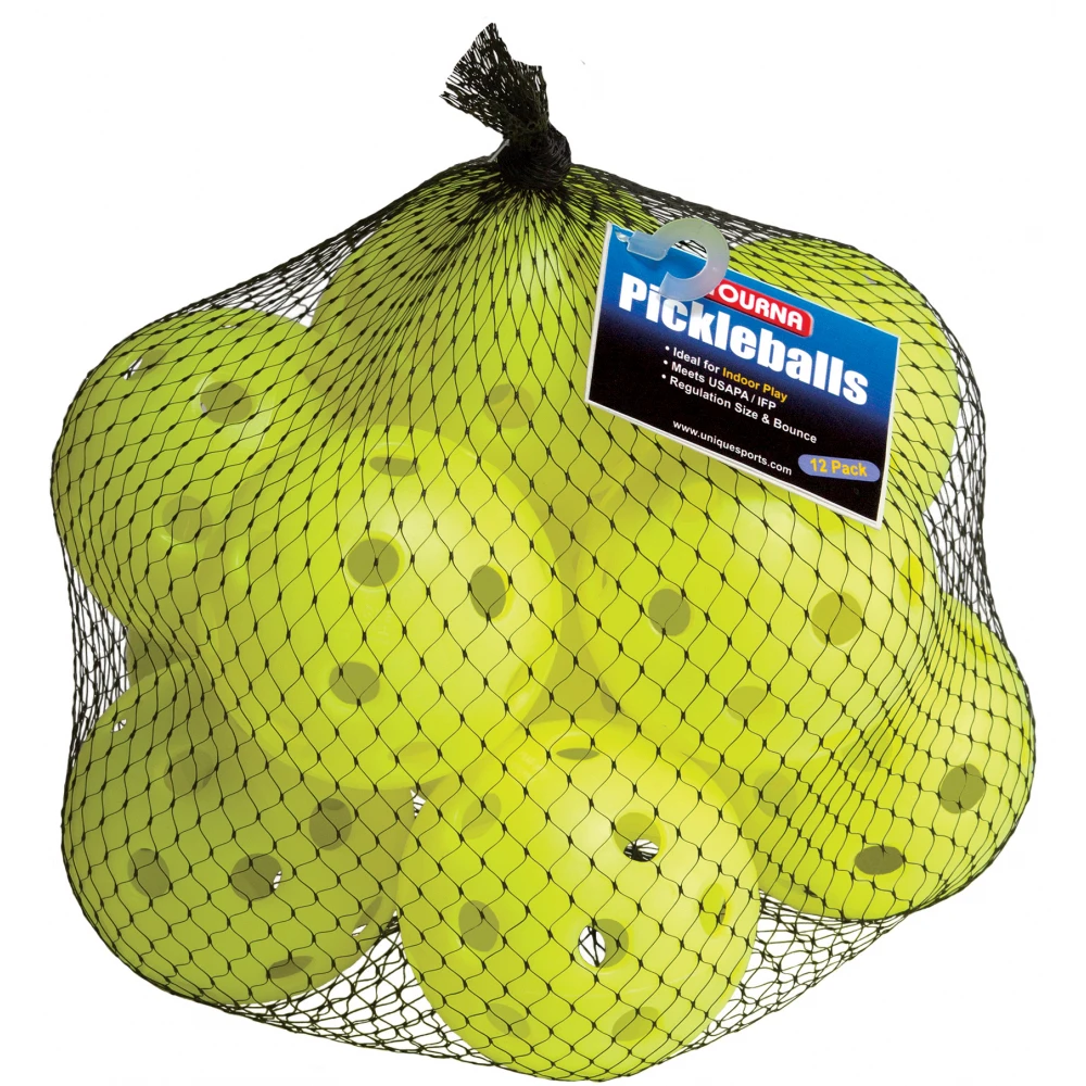 Tourna Indoor Optic Yellow Pickleballs (12-Pack) 3 Tourna Indoor Optic Yellow Pickleballs (12-Pack)