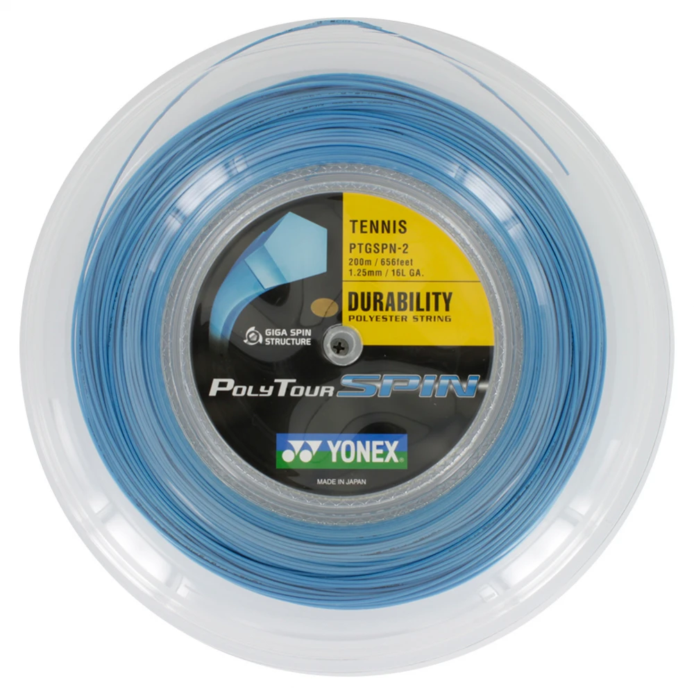 Yonex POLYTOUR Spin 125 16L Tennis String (Reel) 3 Yonex POLYTOUR Spin 125 16L Tennis String (Reel)