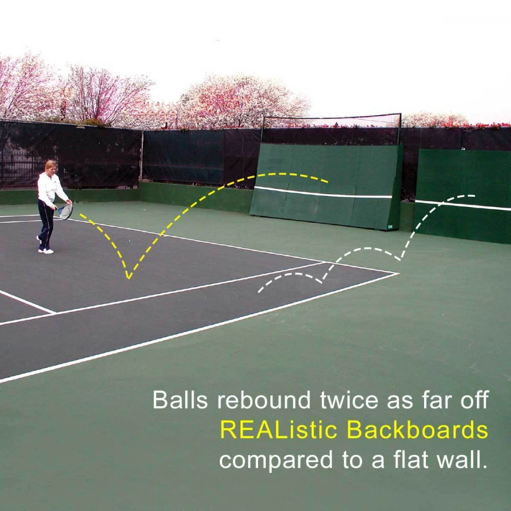 REAListic Dual-Curved Tennis Backboard 8’H X 16’W 4 REAListic Dual-Curved Tennis Backboard 8’H X 16’W - Image 2