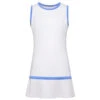 Fila Girl’s Core Performance Tennis Dress (White/Amparo Blue) -Tennis Equipment Shop tg018413 fila girls core performance tennis dress white amparo blue 1000 1000