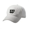 Wilson Summer II Tennis Cap (White) -Tennis Equipment Shop wra770801 wilson summer tennis cap 2 white front 1000 1000