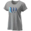 Wilson Women’s Blur W Tech Tennis Tee (Heather Gray) -Tennis Equipment Shop wra781202 wilson blur tech women s t shirt heather gray01 1000 1000