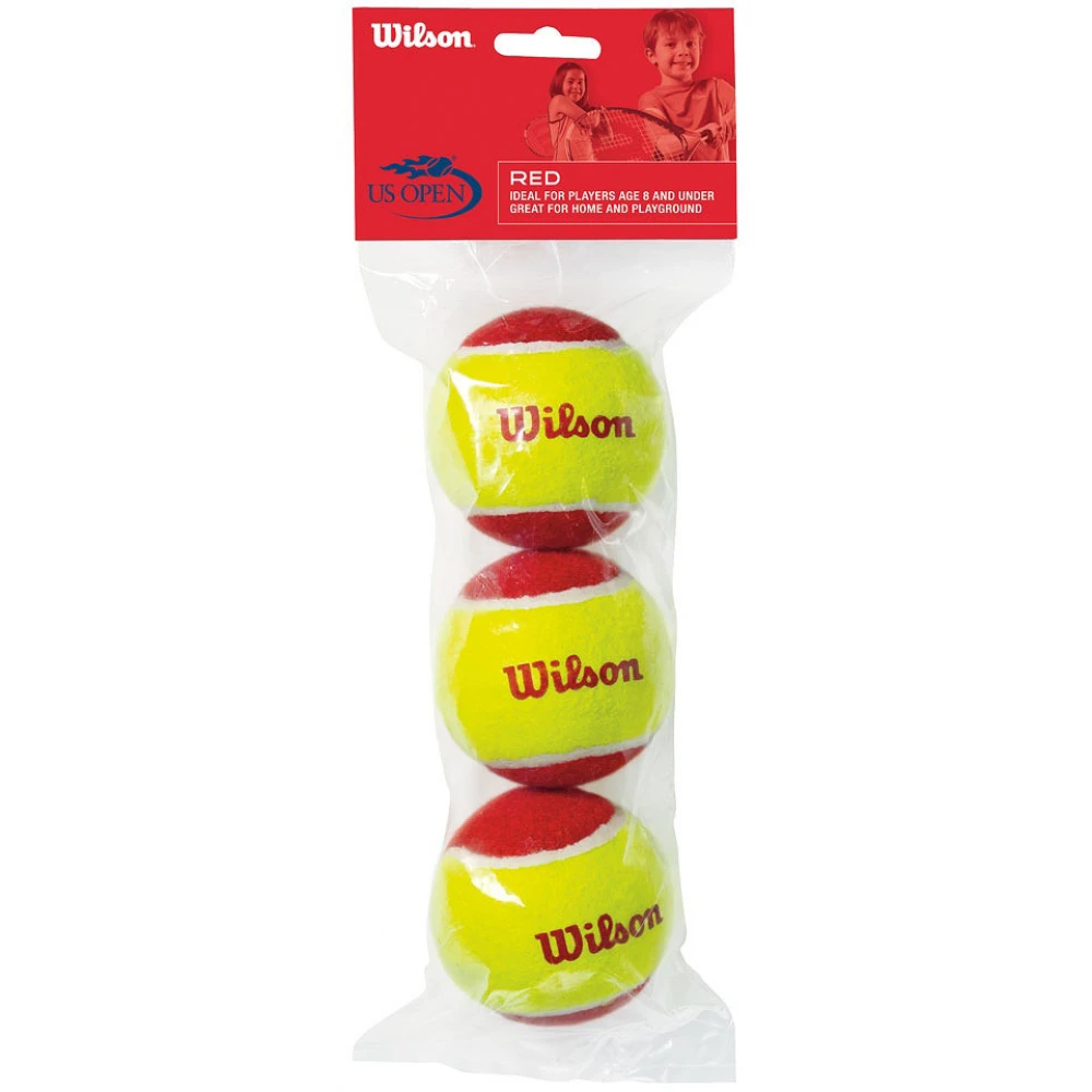 Wilson US Open Red Felt Tennis Balls (3 Pack) 3 Wilson US Open Red Felt Tennis Balls (3 Pack)